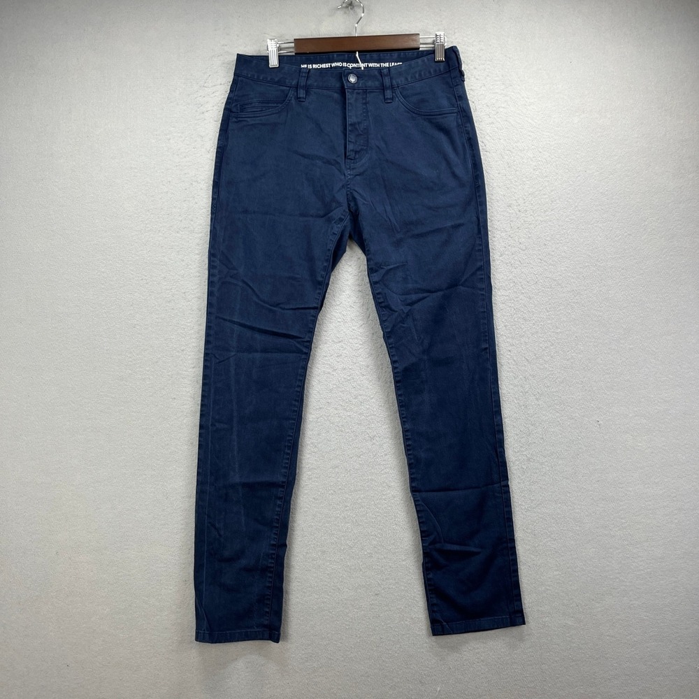 Rhone Commuter Pants Mens 31 Blue Slim Fit 5-Pocket Performance Chino Casual